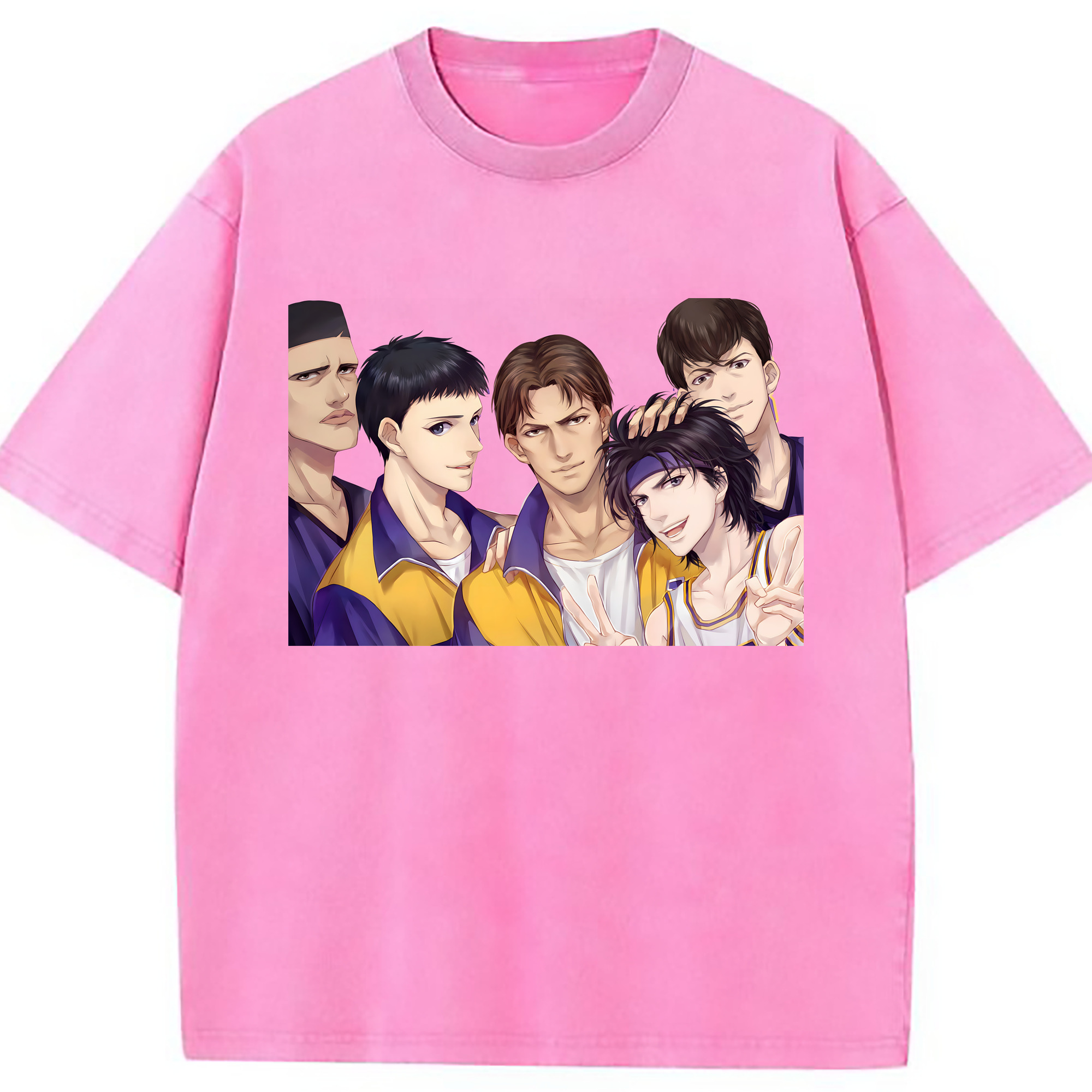 （画像用） SLAM DUNK／スラムダンク 綿100% ヴィンテージ風 半袖Tシャツ（フロントプリント）